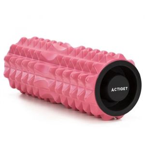 Actiget Rouleau De Fitness Pour Massage Corporel, Masseur En Mousse, Rouleau Mi-Dur, Rose - Neuf