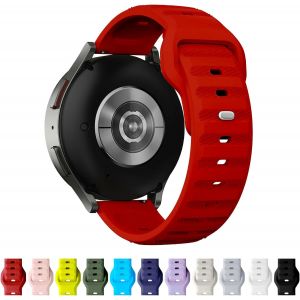 Kal-Bracelet De Montre Silicone 20mm 22mm Pour Homme Et Femme, Boucle Réglable, Dégagement Rapide, Bracelet Montre Sport Noir, Compatible Avec Les Montres Intelligentes - Neuf