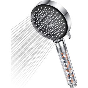 Tête De Douche Avec Filtre À Haute Pression D'économie De L'eau De La Douche De Tête De Douche De Pluie Avec 6 Types De Jets (Économie D'eau De La Tête De Douche Sans Tuyau) - Neuf