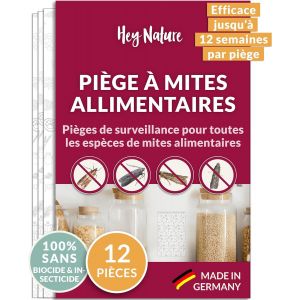 Piège à Mites Alimentaires,4 pièces,Piège Anti Mites Alimentaires sans Insecticide,Effet d'attraction Maximal pour détecter l'infestation,Piège de Surveillance Anti mite Alimentaire.[S42] - Neuf
