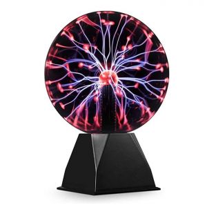 Boule De Plasma Magique De 13 Cm, Boule Lumineuse Theefun Boule Électrostatique Boule De Foudre Tactile Sensible, Jouet Éducatif Physique Clignotant Lampe Plasma Sphère Effets De Lumière - Neuf