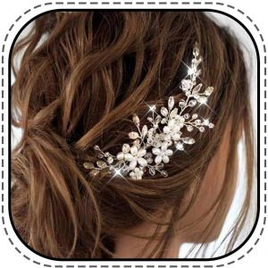 Mari&eacute;e Mariage Peigne Fleur Accessoires Piece Cheveux Pour Les Femmes Et Les Filles - Neuf