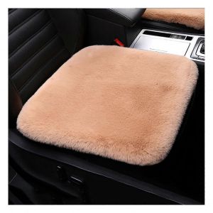 Coussin de si&egrave;ge d'auto en peluche Imitation Lapin Coussin chauffant de si&egrave;ge en peluche pour l'hiver - Neuf