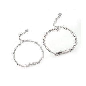 Bracelets En Argent S925 Avec Branches De Bois Pour Couple, Cadeau De Saint-Valentin - Neuf