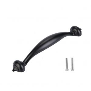Poignee de porte d'armoire noire pour placard de cuisine, quincaillerie pour meubles #04 - Neuf