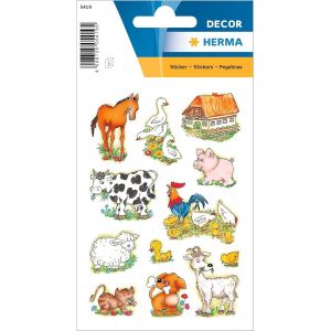 Lot De 36 Autocollants Animaux De La Ferme Avec Motif Chien, Chat, Cheval, Vache, Poulet, Étiquettes Pour Enfants Pour Album Photo, Agenda, Scrapbooking, Décoration D'anniversaire, Loisirs - Neuf