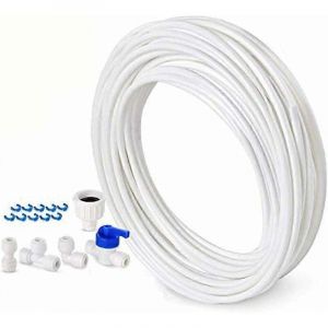 Tuyau d'alimentation en eau de 10 m - Kit de connexion de réfrigérateur à double porte de style européen - 6,3 mm de diamètre - Neuf