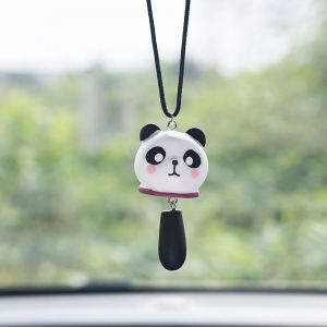Kal-Ornements De Voiture,Mignon Panda Pendentif Miroir De Voiture R&eacute;troviseur Ornements Suspendu De Voiture Miroir De Voiture Accessoires Cadeaux D'anniversaire D&eacute;coration Charme Suspendu - Neuf