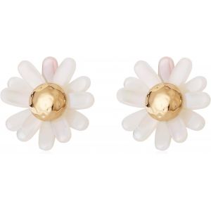 Kal-Buemmr Boucles D'oreilles Pendantes En Forme De Fleur En Résine Crochet Plaqué Or 18 Carats Boucles D'oreilles Pétales Rétro Fleur Exagérée Boucles D'oreilles Pendantes Personnalisées Élégantes - Neuf