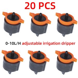 Goutteur à Compensation de pression réglable,connecteur de tuyau barbelé de,stabilisateur de tuyau d'eau PE,fournitures d'irrigation de jardin - Type A x 20pcs - Neuf