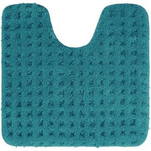 Tapis de bain moelleux,Accessoire Salle de Bain,Tapis Douche en microfibre douce,Antidérapant & lavable,Dimensions : 45 x 45 cm avec découpe WC,Couleur : turquoise - Neuf