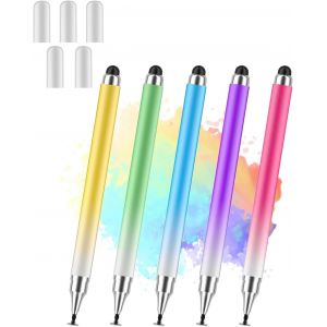 Pack Of 5 Stylus Pens For Tablets, Compatible With All Touch Screens, Stylus Pen, Touch Tablet Pen, Stylus For Tablet, Universal Stylus - Neuf