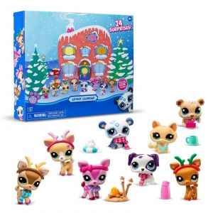Calendrier de compte &agrave; rebours de No&euml;l 2024, bo&icirc;te surprise de poup&eacute;es anim&eacute;es, d&eacute;corations de bo&icirc;te surprise de jouets pour enfants, convient aux filles et aux gar&ccedil;ons de plus de 4 ans. - Neuf