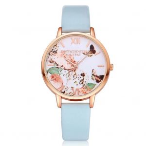 Lvpai Mode Femmes M&eacute;tal Quartz Mouvement Montre-Bracelet Bracelet R&eacute;glable Accessoire (Bleu) - Neuf