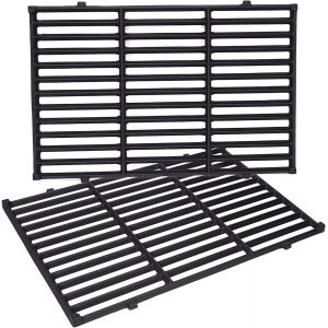 Ulteronixshop-Grille de cuisson en fonte pour barbecue &agrave; gaz Weber Spirit I & II 300 Series, Spirit E/S 310, 320, 330, SP320 (avec boutons de br&ucirc;leur avant)), 44,5 cm, 7638, grille de rechange pour S - Neuf