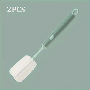 Brosse À Bouteilles Multifonctionnelle,Brosse À Tasses,Outils De Nettoyage,Fournitures De Nettoyage,2 Pièces - Type Green-2pcs - Neuf