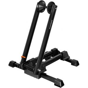 Subzonal-Support De Velo Sol R&acirc;telier Pour 1 Vtt V&eacute;lo Route Support De Rangement Roue Pliable En Aluminium Porte V&eacute;lo Pour Roue Fix&eacute; Stable 24'' 26'' 27,5'' 700c Noir - Neuf