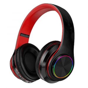 Casque Bluetooth Casque sans fil avec microphone,casque stéréo sans fil pliable et léger pour la télévision PC téléphones portables avec travail de voyage-Noir - Neuf