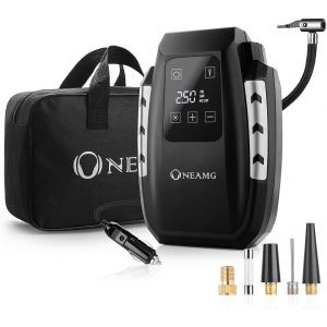 Kaleidoscope-Compresseur À Air Portatif 12V, Digital Portable 12V 120W Auto Gonfleur Pneus Voiture, Electrique Compresseur Air Numérique Avec Lampe Led, 3M Câble Pour Voiture Vélo (Argent)[Q2515] - Neuf