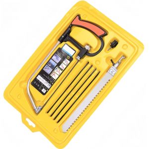 Kit de scie &agrave; main multi-lames pour la coupe et l'&eacute;lagage du bois, du PVC et du verre - Neuf