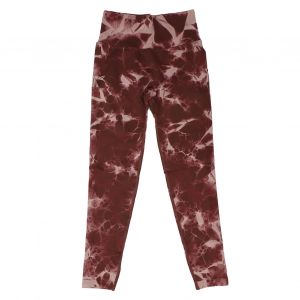 Leggings D'entrainement Taille Haute Sans Coutures Pour Femmes, Pantalon De Yoga Respirant, Effet Tie-Dye, Effet Liftant, Marron Fonce, Taille S - Neuf