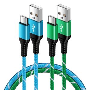 Cable Usb A Vers Usb C Chargeur Samsung Rapide, [1M, Lot De 2] Type C Charge C&acirc;ble Pour Samsung Galaxy S25 S24 Ultra S23 Fe S22 S21 A56 A55 5G A54 A53 A36 A35 A34 A25 A16 A15 Iphone 16 15 Xiaomi 14 1 - Neuf