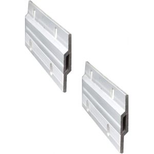 KALANKA-Kit de Crochets en Aluminium pour Cadre Photo - 100 mm Clips en Z Robustes pour Accrocher des Photos et des Miroirs - Montage Mural - Crochets de Fixation (100mm, 2 Paire, avec Vis et Ancres) - Neuf