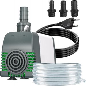 Pompe à Fontaine 45W 3500 L/H-Arrêt Automatique Niveau Bas-Protection Contre La Surchauffe-Ultra Silencieuse-Câble 1,8m Pour Bassins et Systèmes Hydroponiques - Neuf