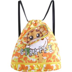 Sac &agrave; Cordon de Natation pour Enfants Sac de Piscine Imperm&eacute;able Sac &agrave; Dos Sport Enfant Sac Piscine Etanche Wet & Dry Gar&ccedil;ons et Filles - Neuf