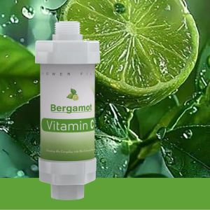 Filtre de douche - Filtre &agrave; eau - Vitamine C - Pour &eacute;liminer l'eau dure - &Eacute;limination du fluorure et du chlore - Nettoyage de la peau - Eau douce et sans germes - Pommeau de douche - Filtre calcaire - Neuf