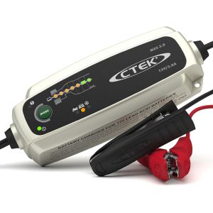 MEVRONISSHOP-MXS 3.8 Chargeur de batterie entirement automatique (Charge, maintient et reconditionne les batteries auto et moto) 12V, 5 Amp ? prise EU - Neuf