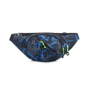 Sac banane multifonction Urban Blue avec ceinture r&eacute;glable - Grande capacit&eacute;, imperm&eacute;able, id&eacute;al pour les aventures en plein air et les festivals - Neuf