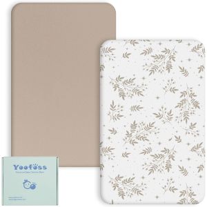 Lot De 2 Draps Housse Bebe Microfibre Respirante Prot&eacute;g&eacute; Matelas Ajustable Protection De Lit Matelas B&eacute;b&eacute; Amovible Y Lavable 50x89 Cm 50x90 Cm 55x90 Cm Pour Lit Berceau Et Matelas - Neuf