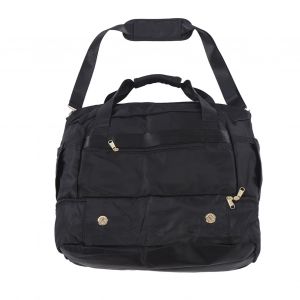 Sac week-end pour femme en polyester, grand sac a main a bandouliere avec poignee superieure et port de chargement USB, pour le sport, la gym, le yoga, les voyages, noir - Neuf