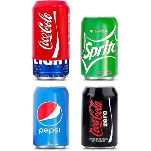 Couvercles De Canettes Qui Ressemblent À Du Soda,Manchons En Silicone Pour Canettes,Emballages De Canettes,Convient À Tous Les 12fl Oz 355ml. (Mixte - Paquet De 4) - Neuf