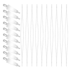 Lot De 20 Enfile-Aiguilles À Poinçonner En Acier Inoxydable,Longs Enfile-Aiguilles À Coudre - Neuf