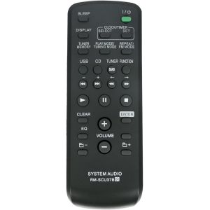 RM-SCU37B Remplacement de la t&eacute;l&eacute;commande Convient pour Sony Micro Hi-FI Component System CMT-FX205 CMT-BX5 CMT-EH25 CMT-EH26 CMT-EH55DAB CMT-FX200 HCD-CBX5 HCD-E25 HCD-EH25 HCD-EH26 HCD-EH55DAB ESX6 - Neuf