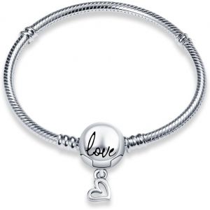 Bracelet En Argent 925 Pour Charms, Bracelets Pour Femme,Compatible Avec Les Pandora Charms,Cadeau De F&ecirc;te Des M&egrave;res, Cadeau Pour Femmes. - Neuf