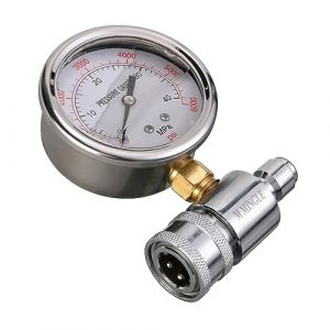 Manometre Laveuse Haute Pression 6000 PSI, Kit Connexion Rapide 3/8 Pouce, Accessoire Universel - Neuf