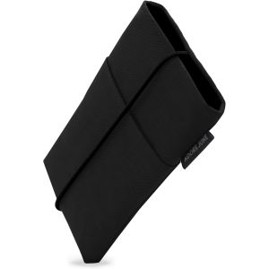 LORANKA-Housse Bene Compatible avec 6,7-7,0 Pouce Smartphones (comme iPhone 17 Pro Max, iPhone 16 Pro Max, 16 Plus, Galaxy S25 Ultra, Pixel 10 Pro XL), Fermeture en Caoutchouc, Couleur Noir - Neuf