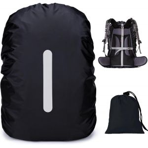 Jgd-Housse De Pluie Pour Sacs &Agrave; Dos Avec R&eacute;flecteur - Imperm&eacute;able - Avec 2 Boucles Crois&eacute;es Antid&eacute;rapantes - Protection Contre La Pluie Pour Le Camping Et La Randonn&eacute;e - Avec Sac De Rangement - 15 - Neuf