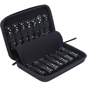 Checarzhn--No1-Tui Pour Couteau Papillon - Sac Noir Avec 11 Emplacements Pour Chef, Survie, Tactique, Extérieur, Mini Edc Et Couteau Fixe (Boîte Uniquement) - Neuf
