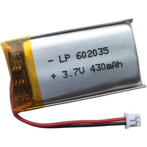PL602035 Batterie de rechange au lithium polymère 3,7 V 400 mAh avec prise JST Ph1.25 pour haut-parleur Bluetooth-Casque,mini DVR,GPS,MP3,MP4 et plus encore - Neuf