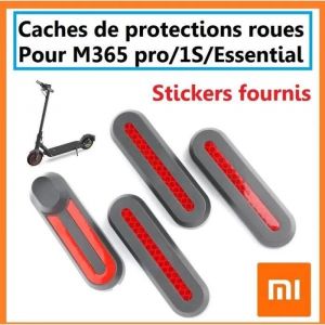 Cache Xiaomi M365 Protection Roues Trottinette Électrique Pro 1s Essential Avec Stickers Réfléchissants Inclus - Neuf