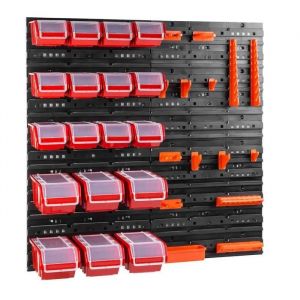 Planche &agrave; outils 80 x 80 cm + 18 plateaux - Neuf