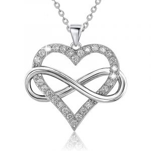 Collier Pendentif Saint-Valentin En Argent (A)S925 - Neuf