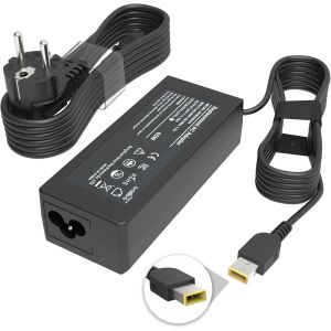 acdsgd-Chargeur 65W pour Lenovo Thinkpad T470 T470S T460 T460S T440 T440S T450S E450 E550 E560 L560 L460 L470 L440 X270 X250 X240 G50 G40 Yoga 2 11 11s 13 Adaptateur &agrave; Pointe carr&eacute;e Ordinateur Portable - Neuf