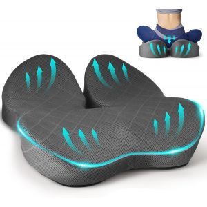 Subzonal-Coussin Si&egrave;ge De Voiture, Coussin De Si&egrave;ge De Conduite En Mousse M&eacute;moire De Forme, Rehausseur D'assise Ergonomique, Coussin De Si&egrave;ge Pour Voiture, Bureau, Auto - Neuf