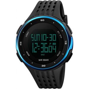 Eryi-Mixte Multifonctionnel Montres Bracelet De Homme Et Femme Outdoor Militaires 50m Étanche Sport Digitale Plastique Montre Et Caoutchouc Ruban Led Temps Double Alarme - Neuf