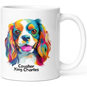 Eryi-Mug Chien Cavalier King Charles Tasse Message Humour Drôle Race Animaux. Idée Cadeau Original Et Beau Ami Homme Femme Enfant Collègue Pour Anniversaire Noël St Valentin. - Neuf